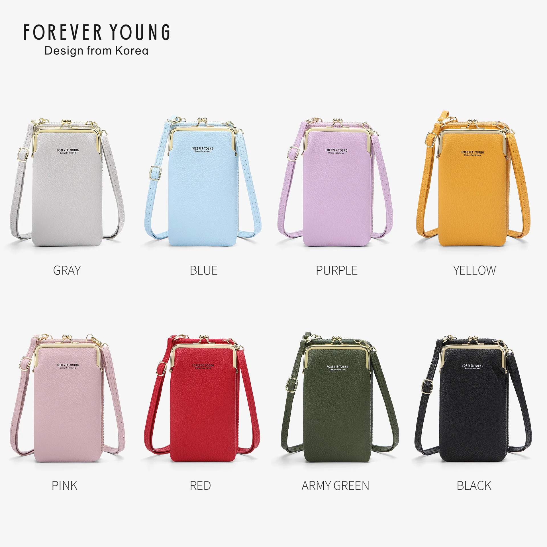 

Women's Mobile Phone Bag Korean Fashion Diagonal Coin Purse Cross-border Trendy Shoulder Bag 2021