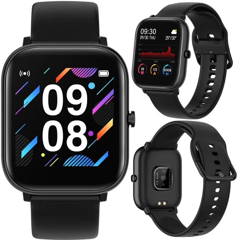 P8 обновление P20 Смарт часы для мужчин с полным касанием IP67 Водонепроницаемый