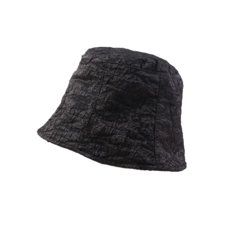 Плиссированная Женская весенне летняя ковшовая прямая шляпа в рыбацком стиле