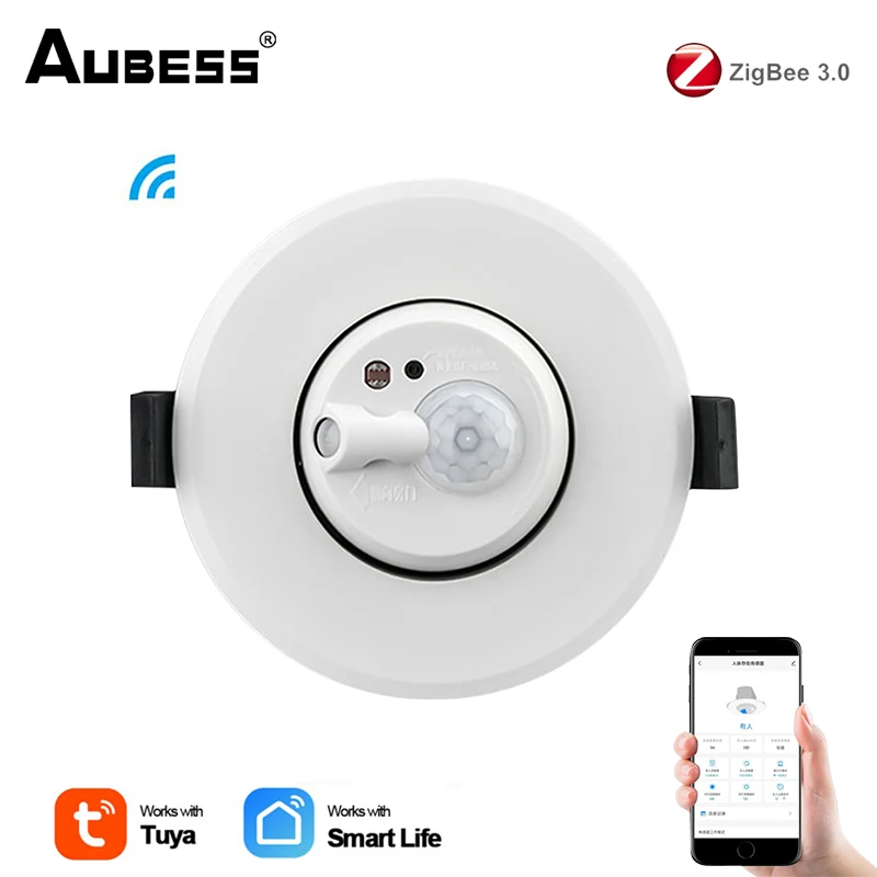 Aubess Tuya Smart ZigBee Ceiling-mounted Human Presence Sensor Professional Body Motion Detection | Электроника