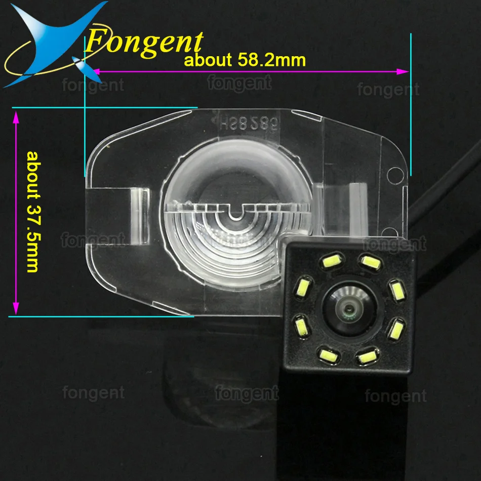 For Toyota Corolla 2007-2013 Car CCD 4 LED Night Vision Reverse Backup Parking Assistance Waterproof Reversing Rear View Camera |
