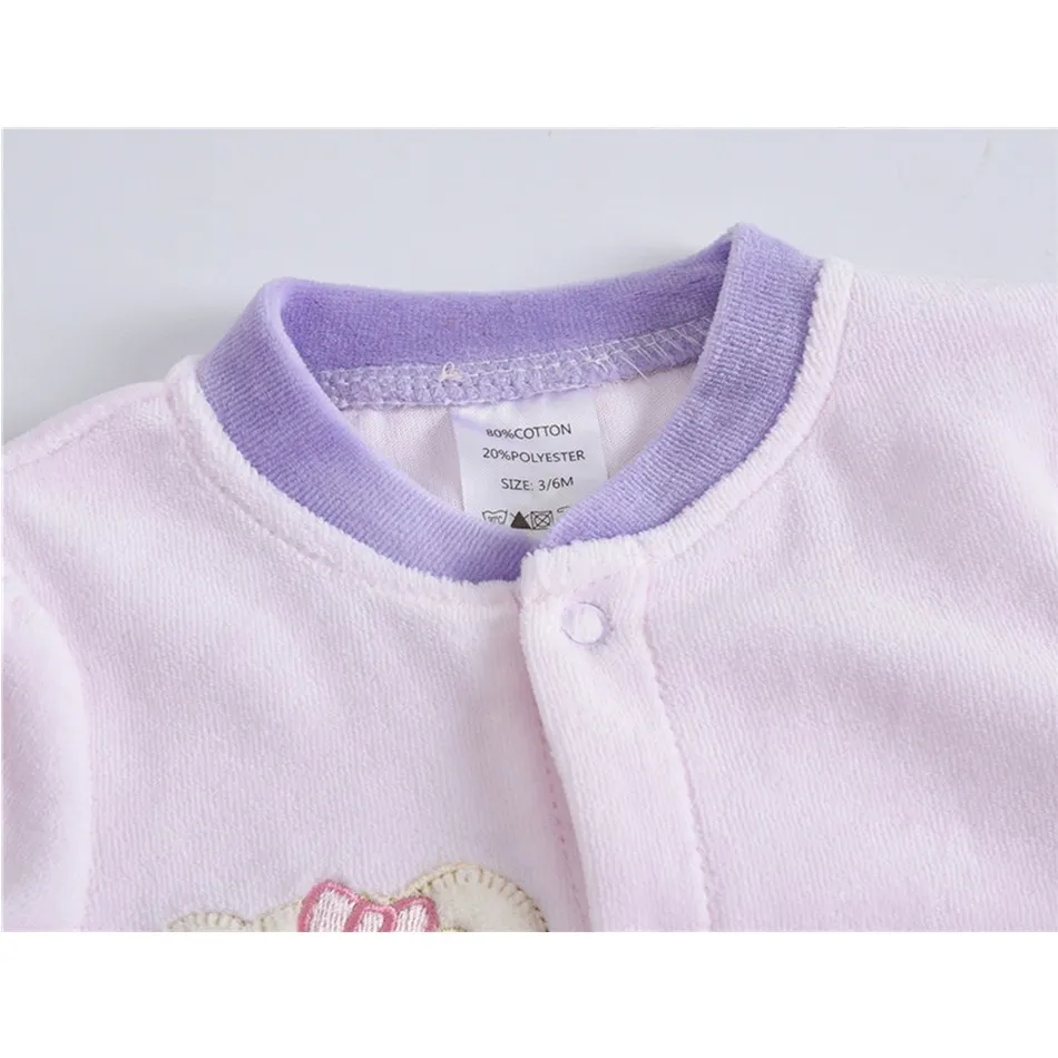 Одежда для новорожденных синий розовый комбинезон с длинными рукавами одежда