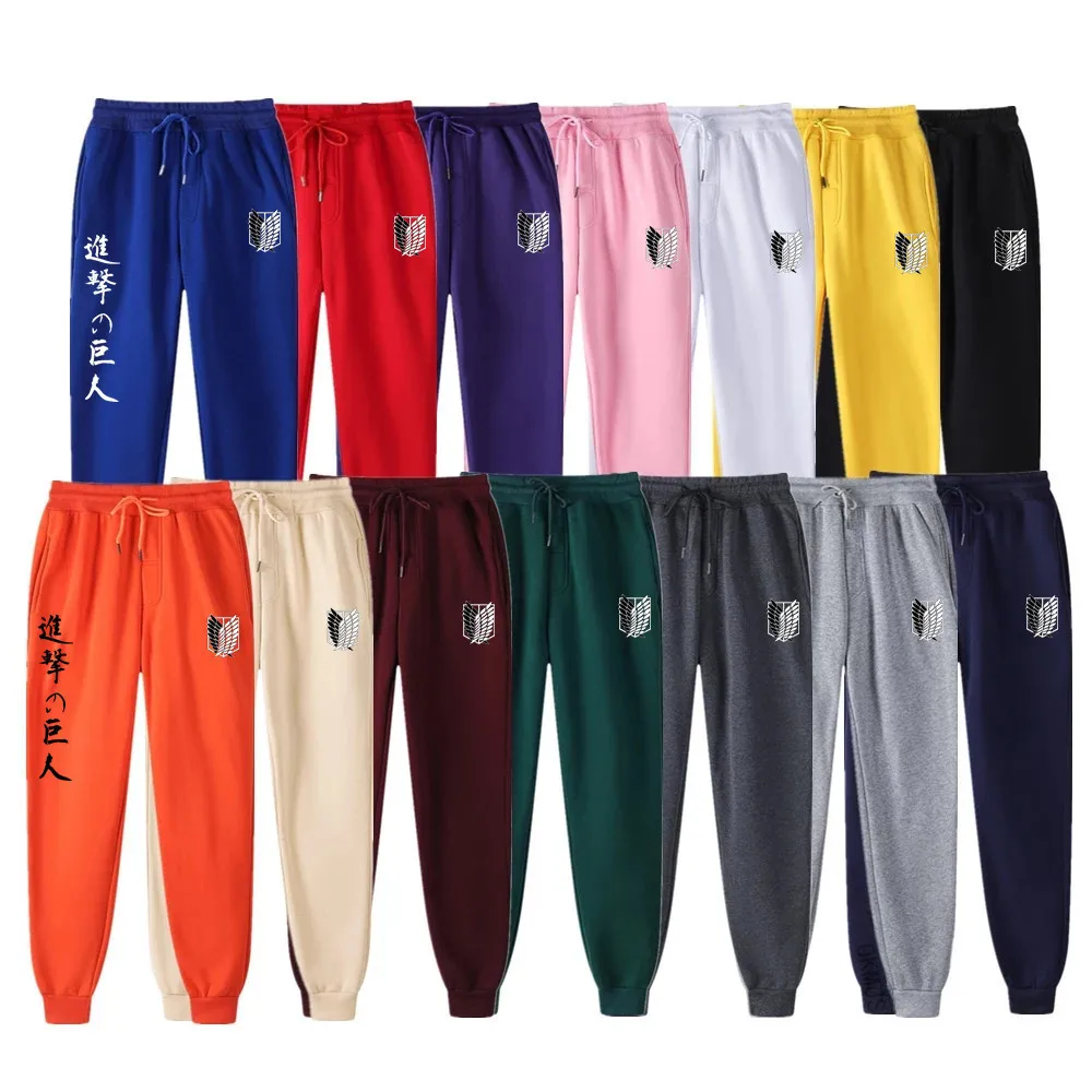 

Anime Attack On Titan Printed Ms Joggers Brand Woman Casual Trousers Sweatpants Fitness Workout Running Sporting Pants Clothing
