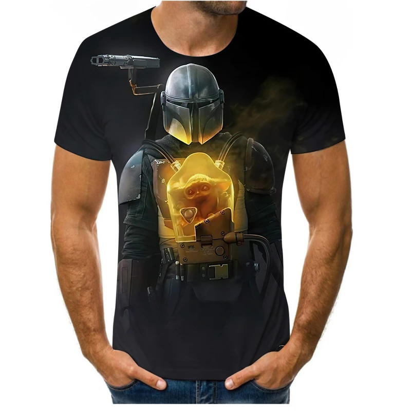 

Summer hot-selling men's T-shirt 3D printing film and television character pattern Harajuku street O-neck fashion men's and wome