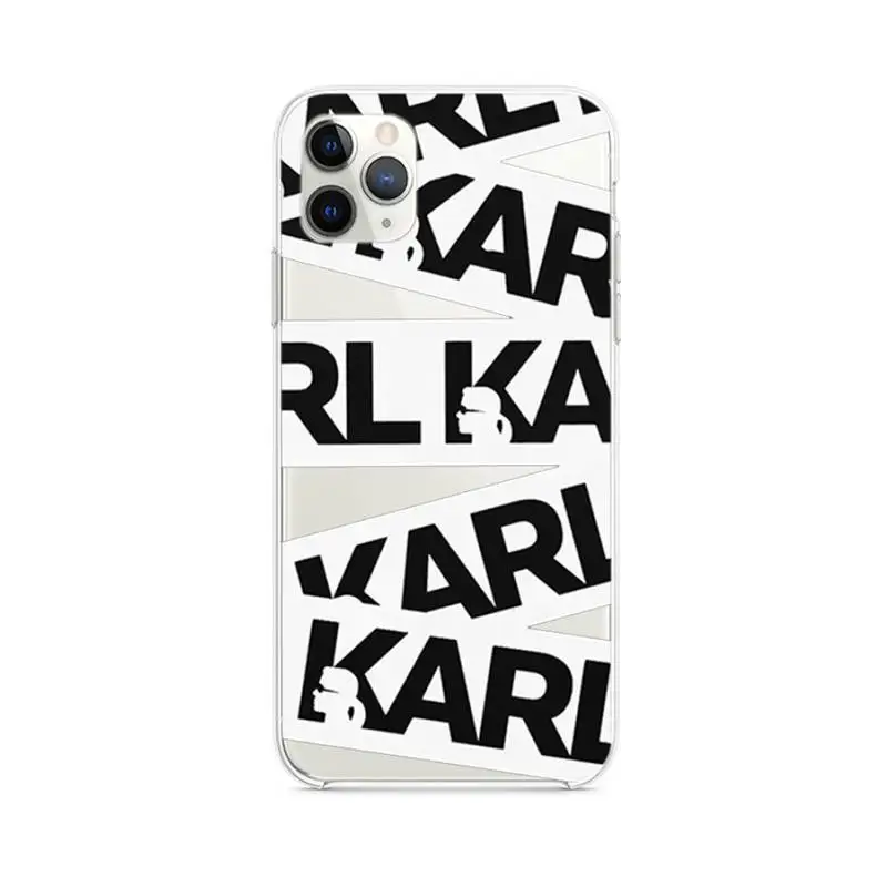 

Soft Classic Task Cover KaRlS Phone Cases Transparent Case For Iphone 6 6s 7 8 Plus XR X XS 11 12 Pro Max