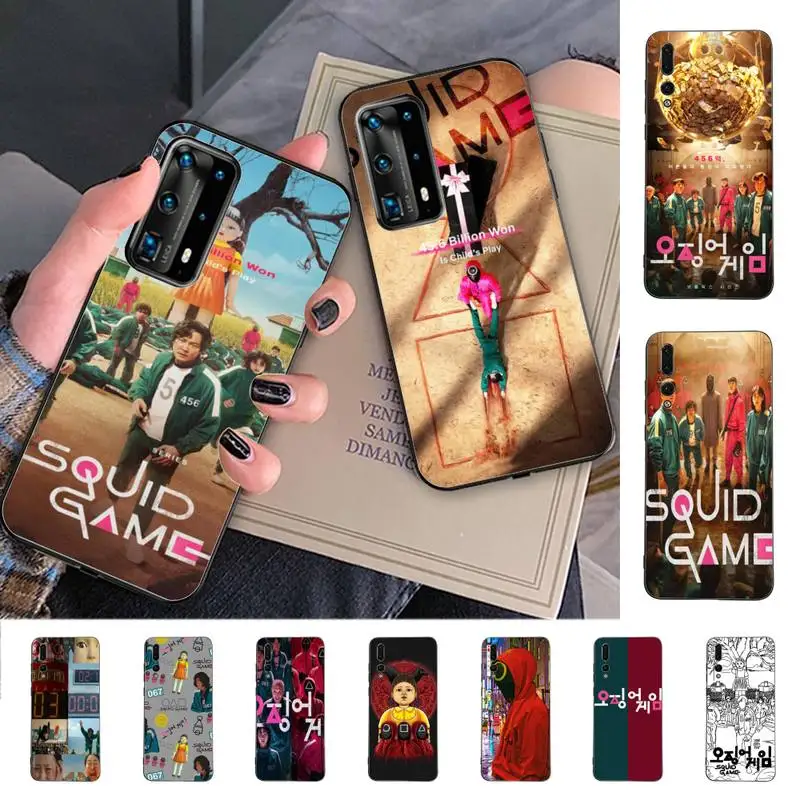 

YNDFCNB Squid Game TV 456 Phone Case for Huawei P30 40 20 10 8 9 lite pro plus Psmart2019