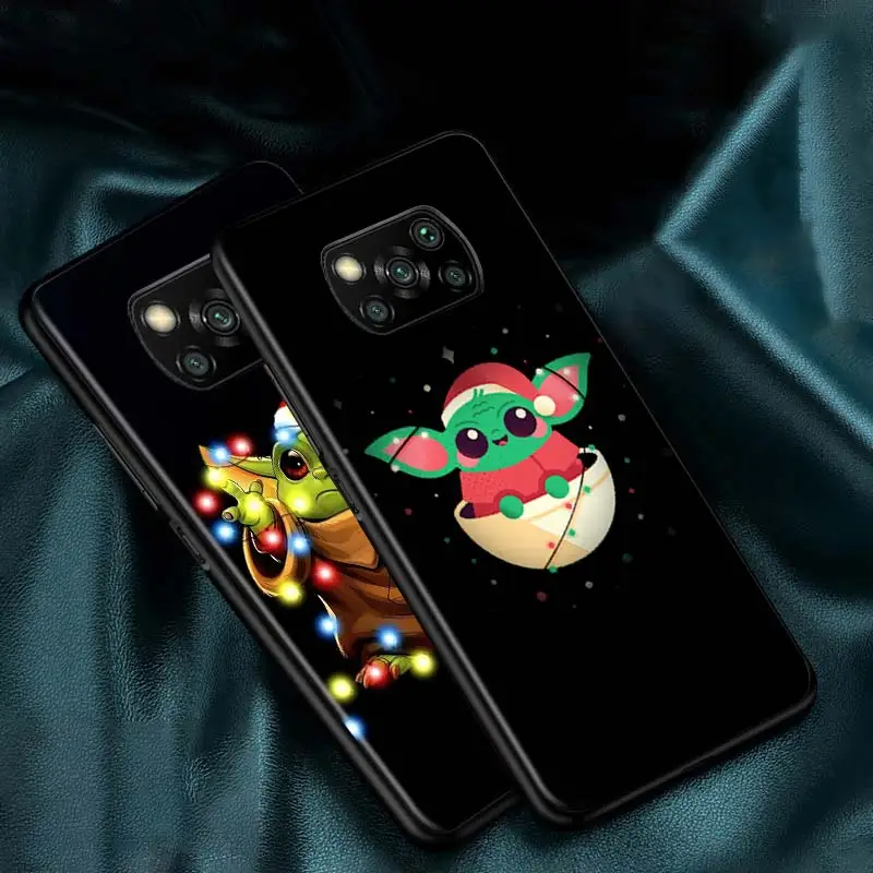 cartoon baby yoda star wars for xiaomi redmi k30 k30s mi 10t lite pro poco x3 nfc x2 m3 m2 f2 pro c3 f1 soft black phone case free global shipping