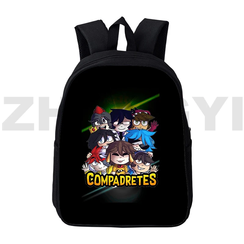 

12/16 Inch Trendy Game 3D Mikecrack Backpack Kawaii Los Compas Bookbag Canvas Backpack Men Travel for Girl Anime Bag Teenager