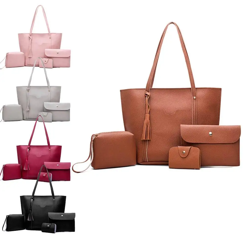 Женская сумка мессенджер из искусственной кожи тоут через плечо 4 шт. KA BEST