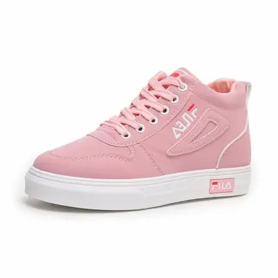 

High Top Shoe Women Flat Shoe Fashion Casual Shoes Lace-Up Breathable Sneakers Calzado Deportivo Mujer 2020 New