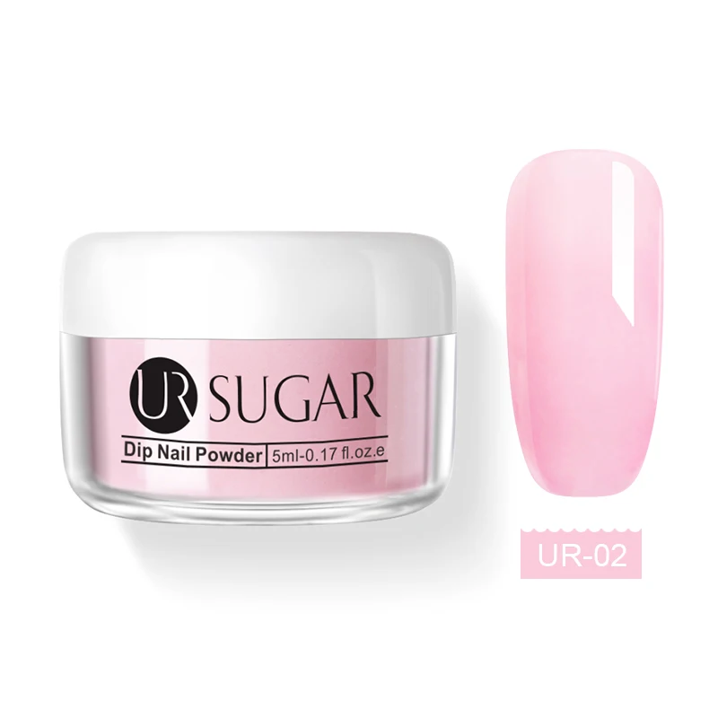 UR SUGAR 31 цветов погружающий порошок для ногтей Стразы для маникюра акриловый наконечник для ногтей строитель ногтей блеск не нужно лечение под УФ-лампой - Цвет: Небесно-голубой