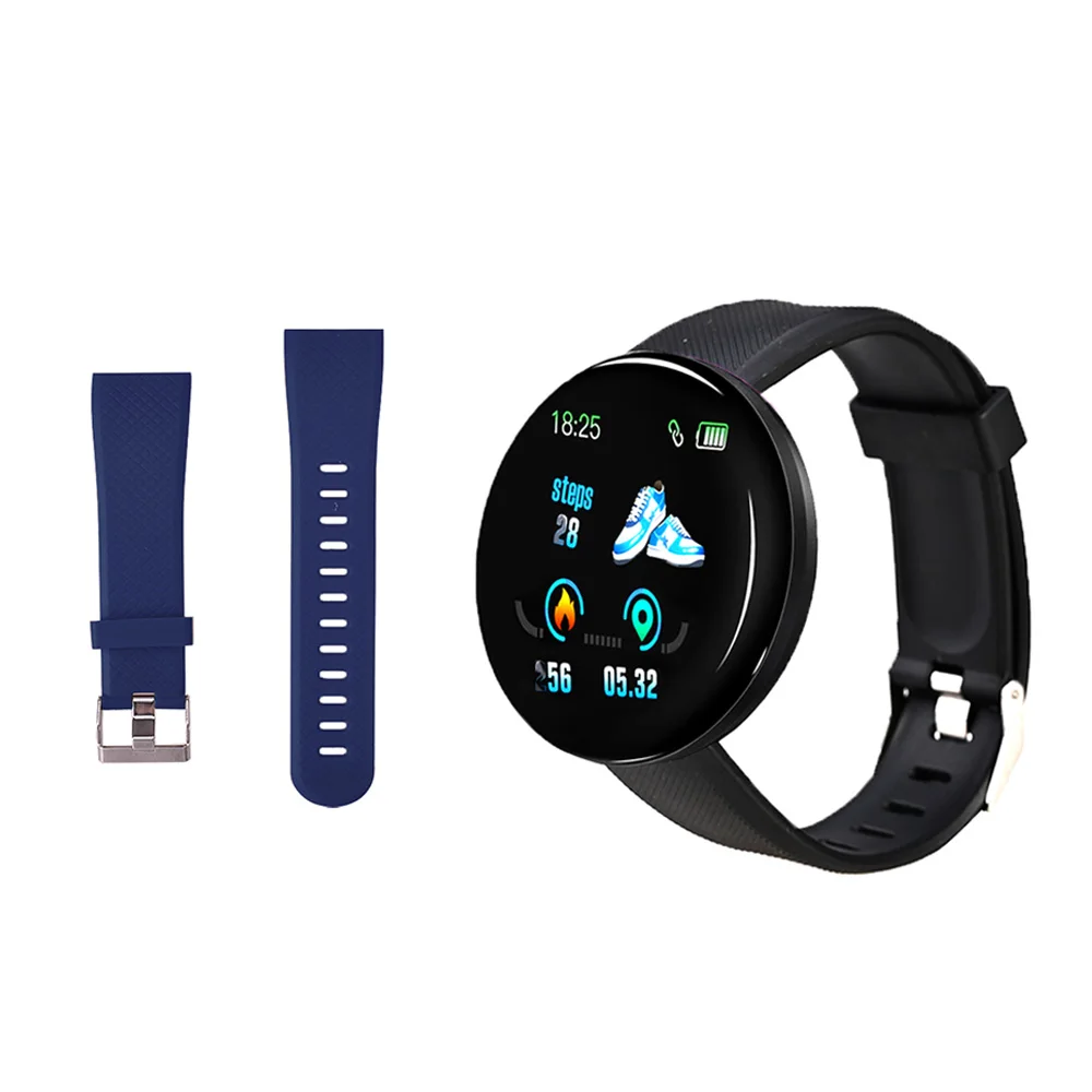 RJC00H27N1 D18 Smart Watch Men Heart Rate Bluetooth Smartwatch Blood Pressure Round Fitness Sleep Tracker Smart Watch Women For Android IOS - Цвет: RJC00H27N1