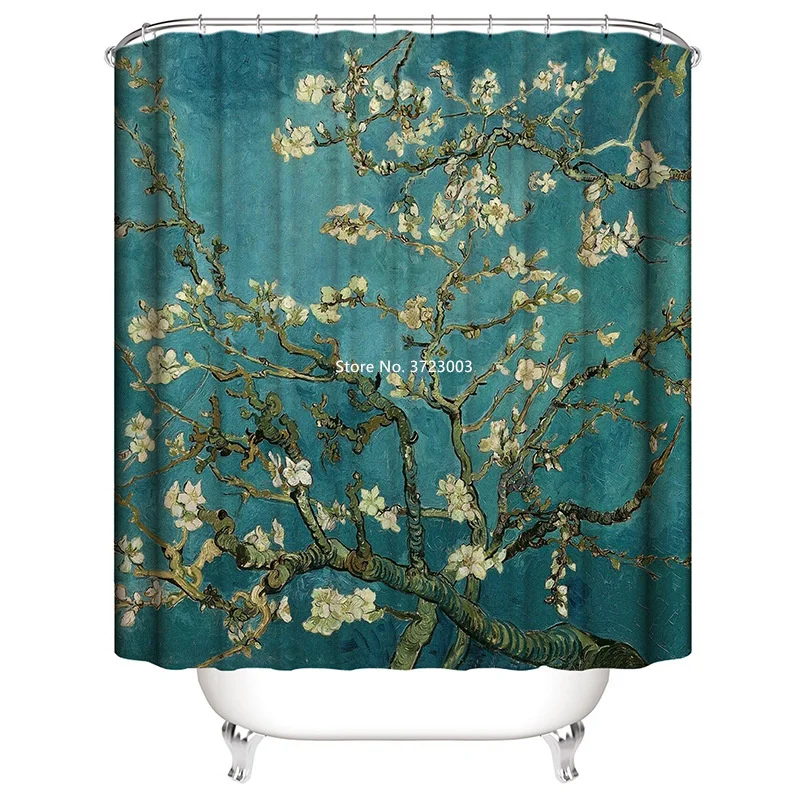 

Современный лесной пейзаж печати занавеска для душа мода водонепроницаемый и устойчивый к плесени занавеска для душа Ванная комната украш...