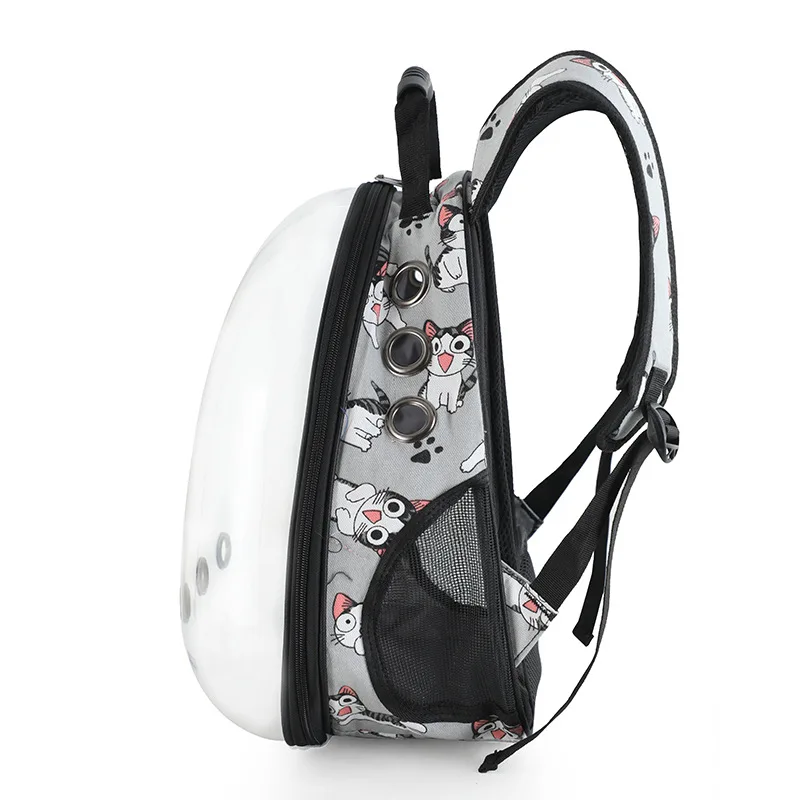 Рюкзак для кошек и собак прозрачная переноска с окошком модная космонавта