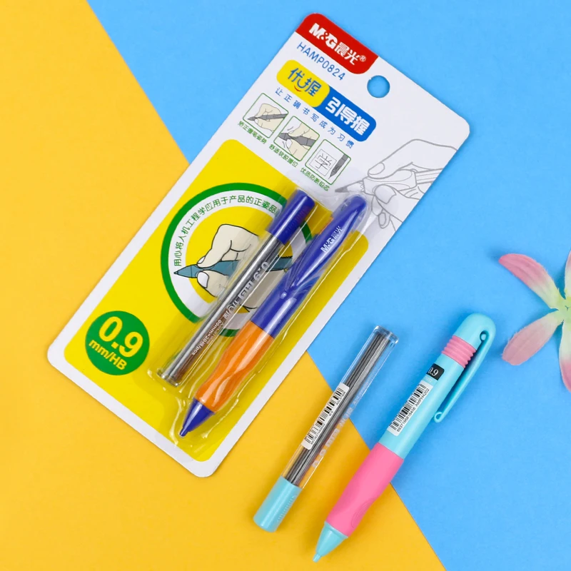 M & G 0 9 мм карандаш отличное сжатие коррекция захват треугольник автоматический