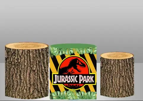

3-цилиндровые чехлы на заказ, деревянная крышка, тема Юрского периода, динозавр, эластичный материал