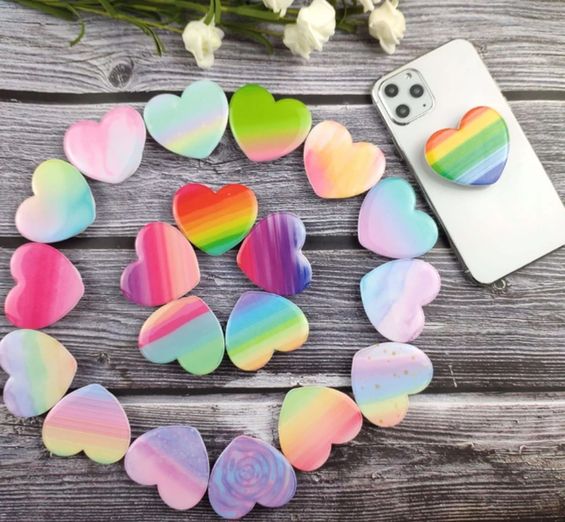 Цветной сердце Мульти-Функция держатель для телефона с гнездом крепления