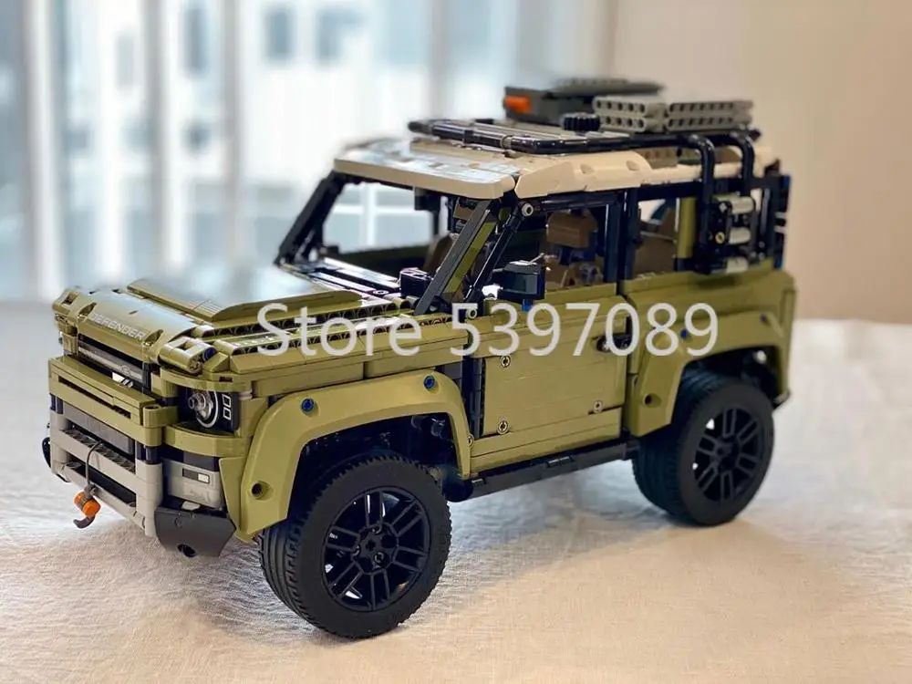 Строительные блоки для автомобилей Land Rover Defender совместимые с Legoing 93018 в наличии