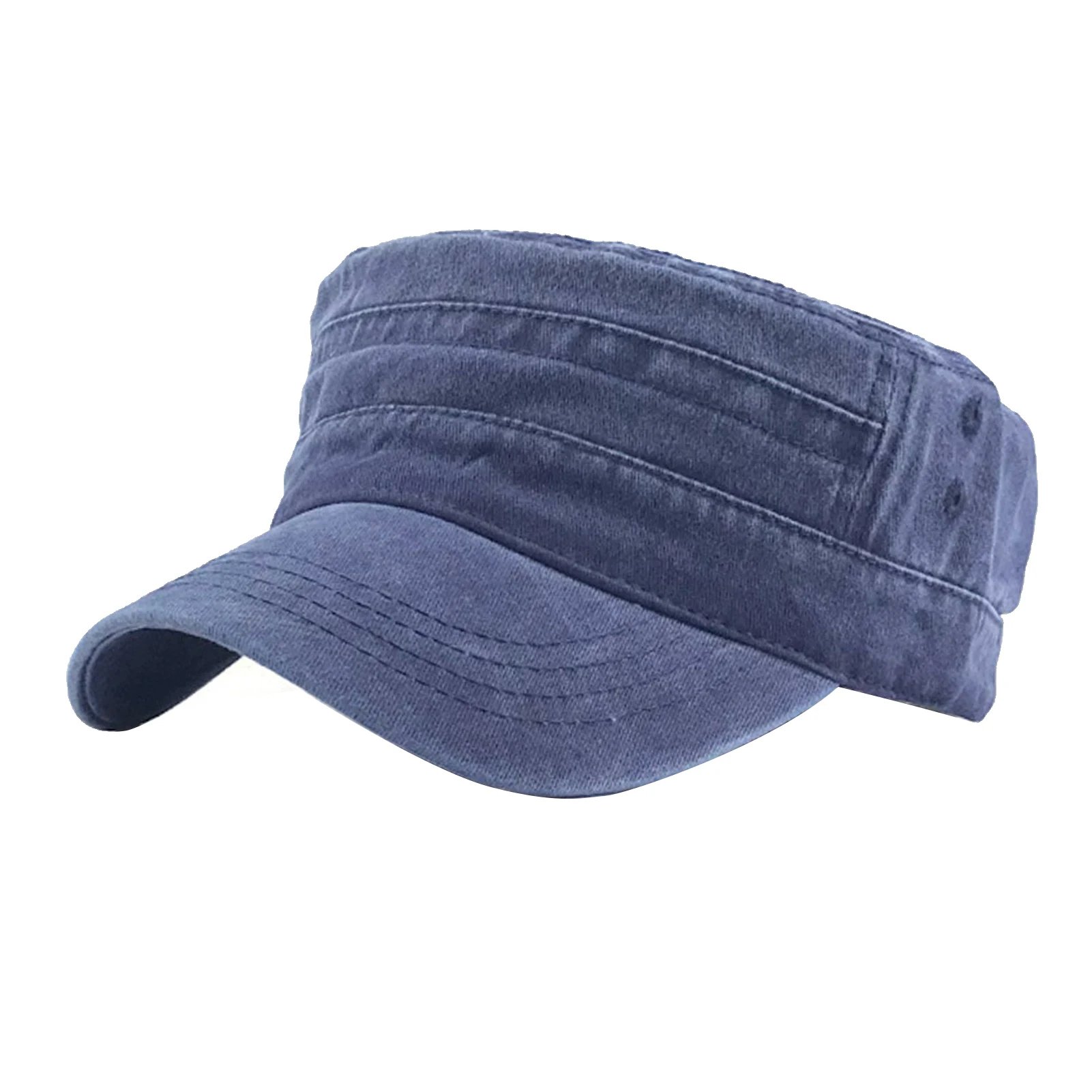 

Men Women Sun Protection Travel Fishing Peaked Cap Adjustable Buckle Cycling Flat Top Solid Portable Breathable Outdoor Hiking