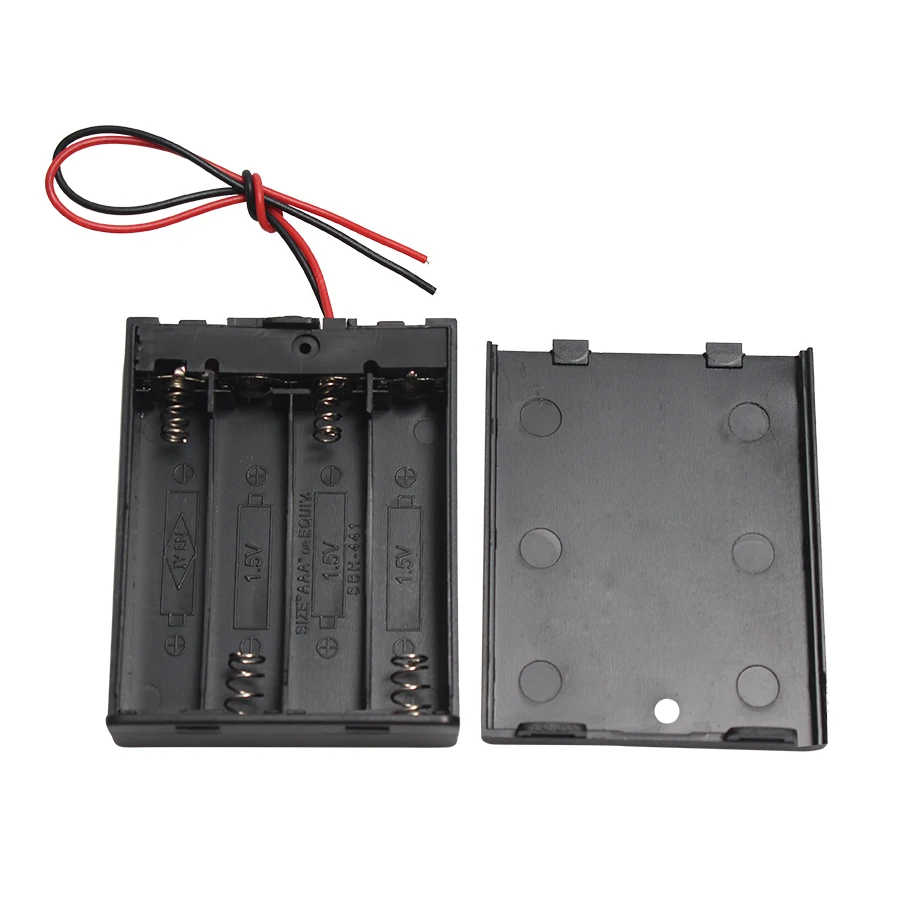 Держатель батареи AAA 1 шт. чехол с выводами крышкой ПЕРЕКЛЮЧАТЕЛЯ ВКЛ./ВЫКЛ. 2 3 4