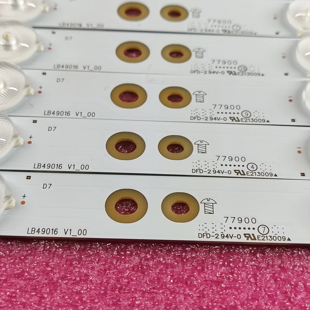 14 шт. светодиодный подсветка полосы для 49PUS6401 49PUH6101 49PUS6561 49PUS6501 LB49016 V1_00 01N21 01N22 A TPT490U2