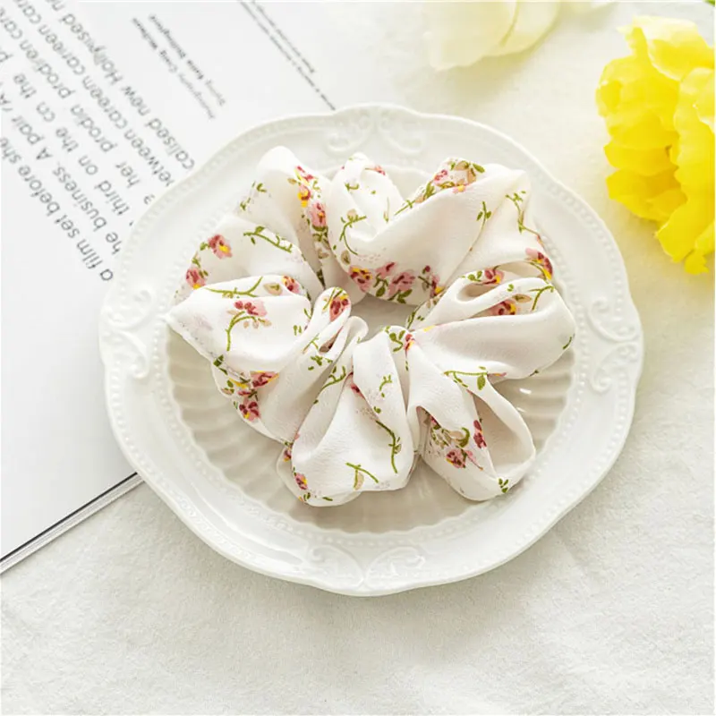 

Elegant Scrunchies Set Elastic Rubber Hair Bands Dot Scrunchie Fashion Headband Women Girl Ponytail Holder Hair Accessories