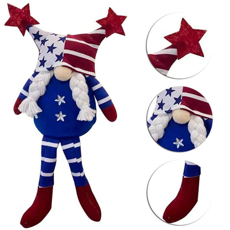 

Patriotic Gnome Gifts Independence Day Gnomes Decor Holiday Decoration 57BB