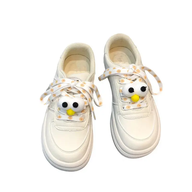 

Women's sneakers new women's shoes niche original Japanese ugly big toe shoes thick bottom round toe all-match cute white shoes