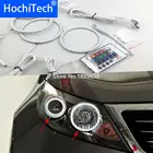 Супер яркий цвет 7 RGB комплект светодиодов глаза ангела с Дистанционный пульт Тюнинг автомобилей для Kia Sportage 2011 2012 2013 2014