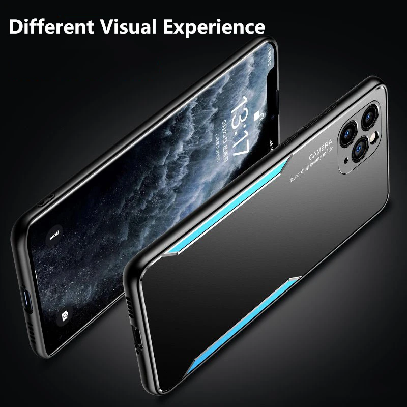 Силиконовые чехлы из титанового сплава для iPhone 12 12Mini 11 Pro MAX XSMAX XR X XS 7 8 Plus SE2020 новый