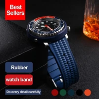 22mm waffle strap for mechanical watch 20mm watch bracelets fashion 2022 mm universal mens watch band rubber