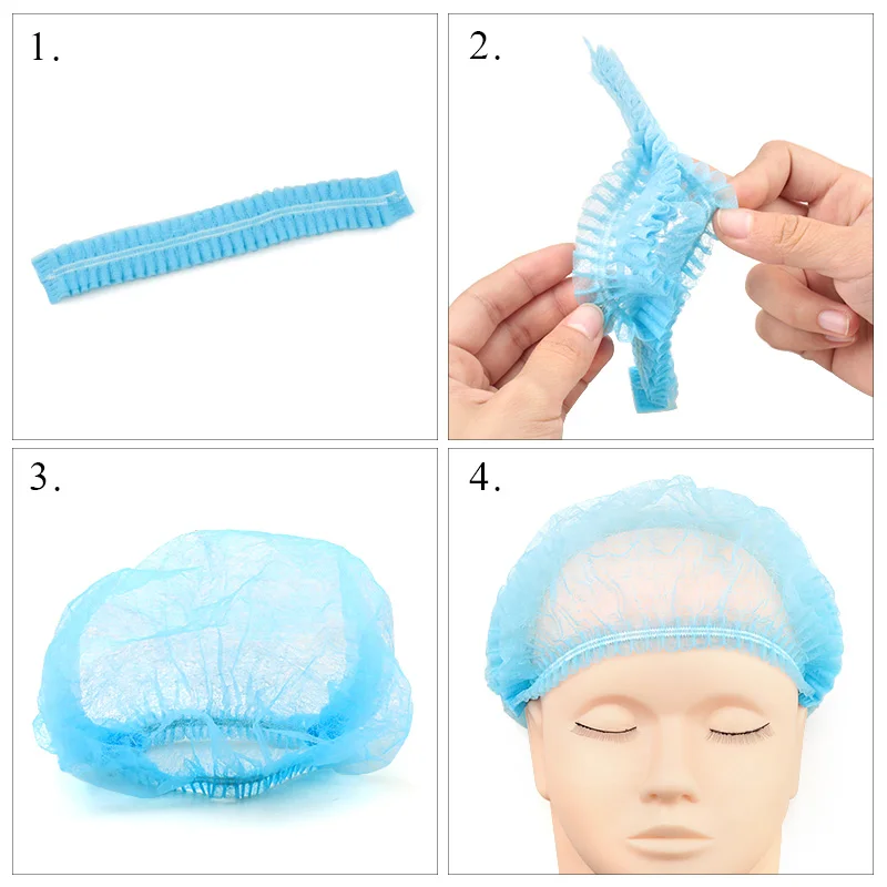 10/20/50 шт. одноразовые нетканые шапки для макияжа |