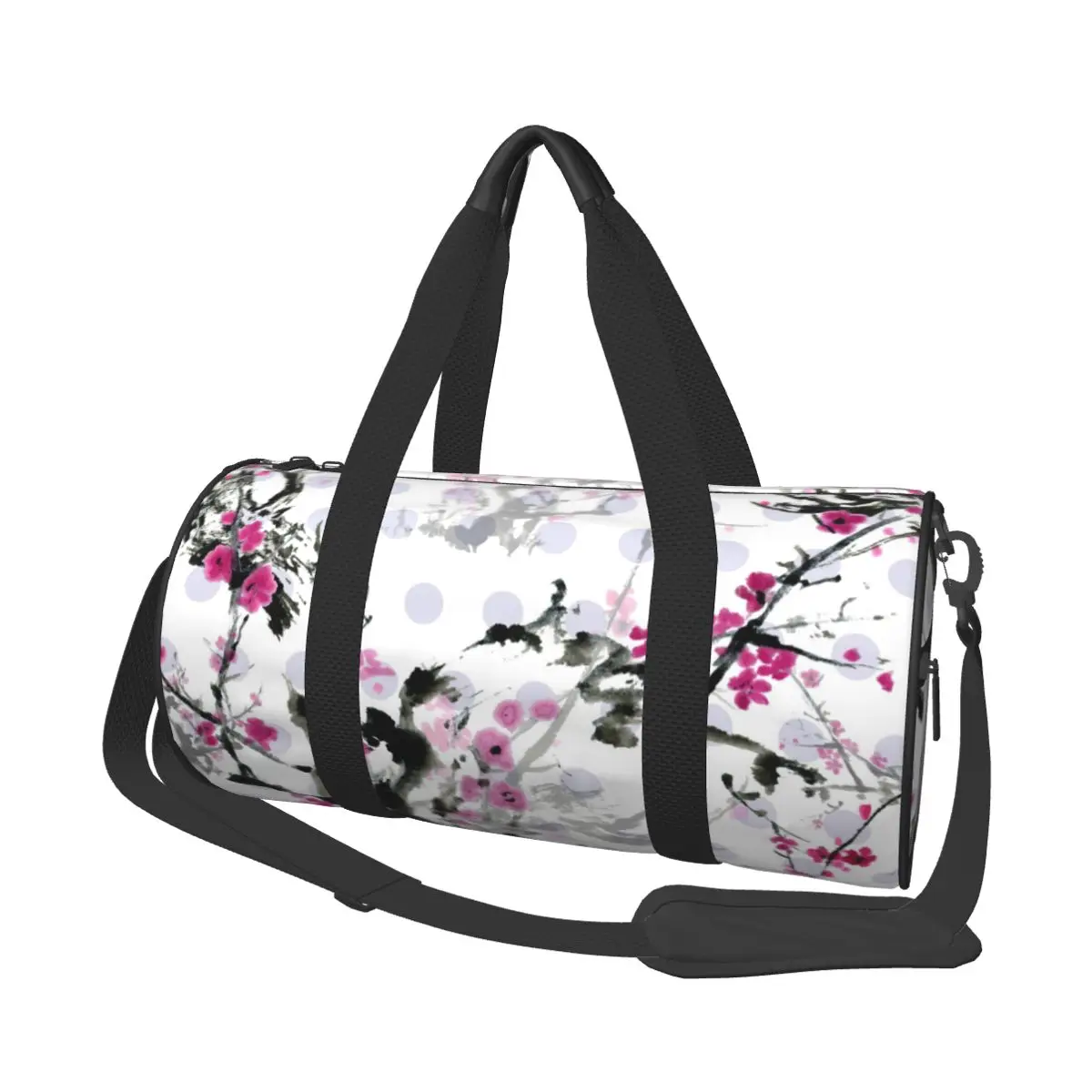 

Travel Bag Traditional Ink Flowering Plum Portable Leisure Fitness Bag Business Travel Bag Light Travel Luggage Bag