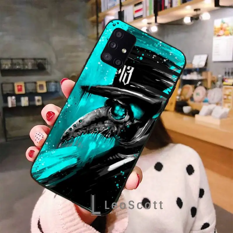 

Plague Doctor Phone Case For Samsung A40 A31 A50 A51 A71 A20E A20S S8 S9 S10 S20 Plus note 20 ultra