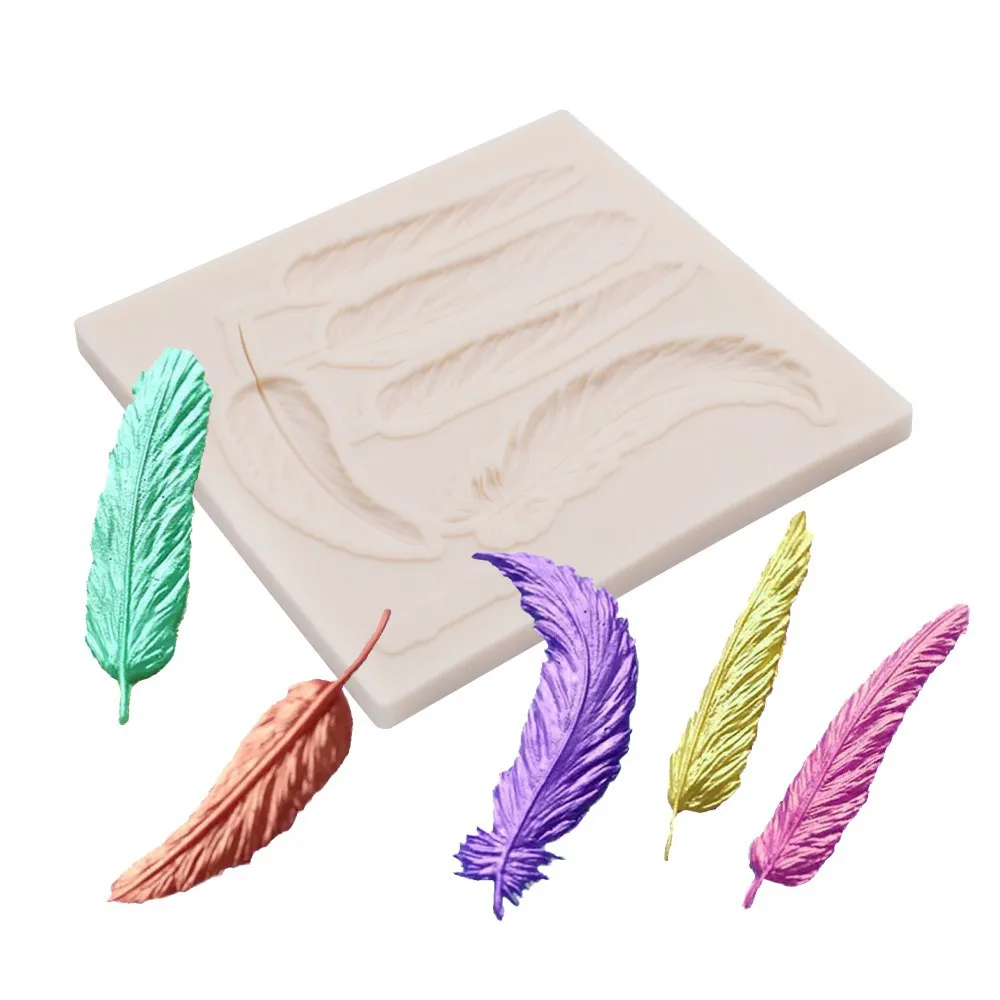 

Бесплатная доставка Пять перо кухонная утварь fondant (сахарная) "сделай сам" силиконовые формы для торта украшения для шоколадной выпечки конф...