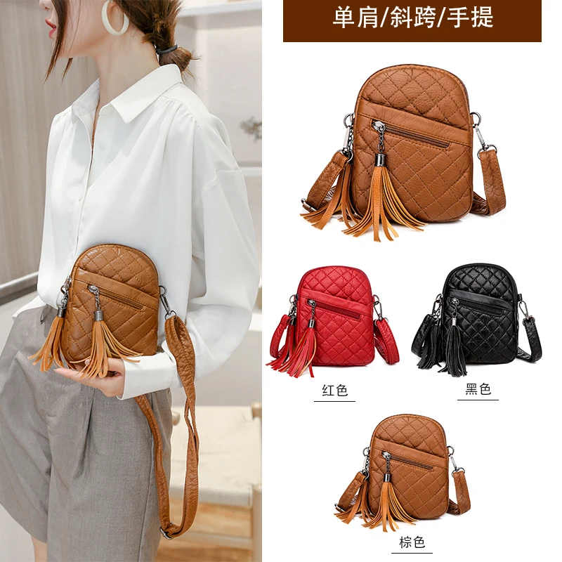

Сумка кросс-боди для женщин, сумка-мессенджер, женская дизайнерская сумка на плечо 2021, женские сумки, Маленькая женская сумка с кисточкой