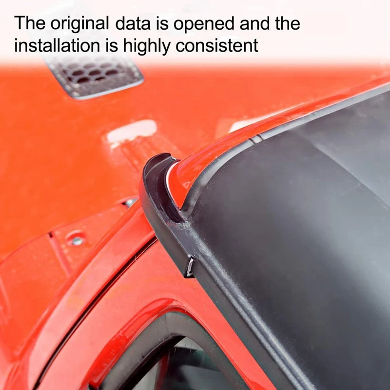 

Rain Gutter Extension Diverter Drip Rail Extension Gutter Accessories for Jeep Wrangler 2018-2020 JL JLU Gladiator JT