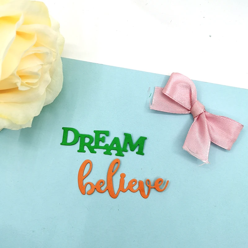 Julyarts Word Die Dream металлические штампы трафареты для сделай сам