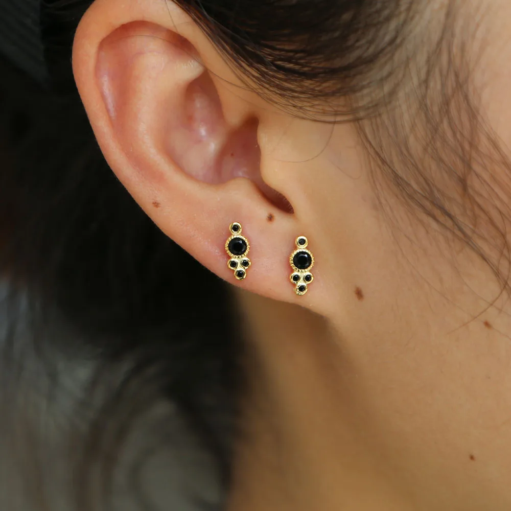 925 пробы серебро Минимальный серьги прекрасная девушка второй гвоздики дизайн