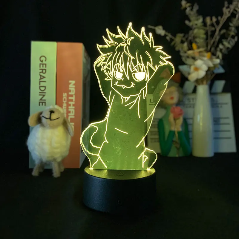СВЕТОДИОДНЫЙ ночник в стиле аниме Hunter X Fuuny Killua Zoldyck 3d светильник льник для