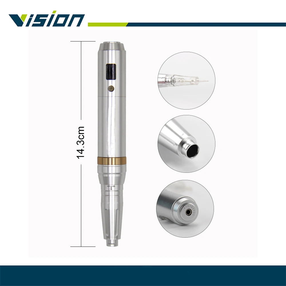 

Permanent Makeup Machine Guns pens With needle cartridges Adjustment Power Supply Microblading PMU Tattoo Machine