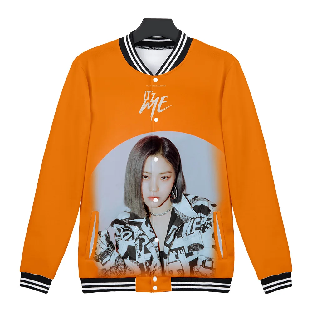 K-POP KPOP ITZY IT'z Me альбом 3D бейсбольная Униформа куртка-бомбер женская мужская