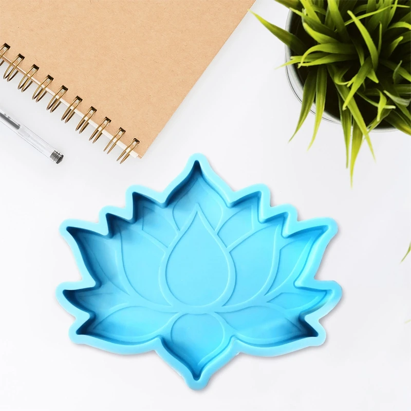 

DIY Crafts Decor Lotus Flower Coaster Epoxy Resin Mold Mat Silicone Mould