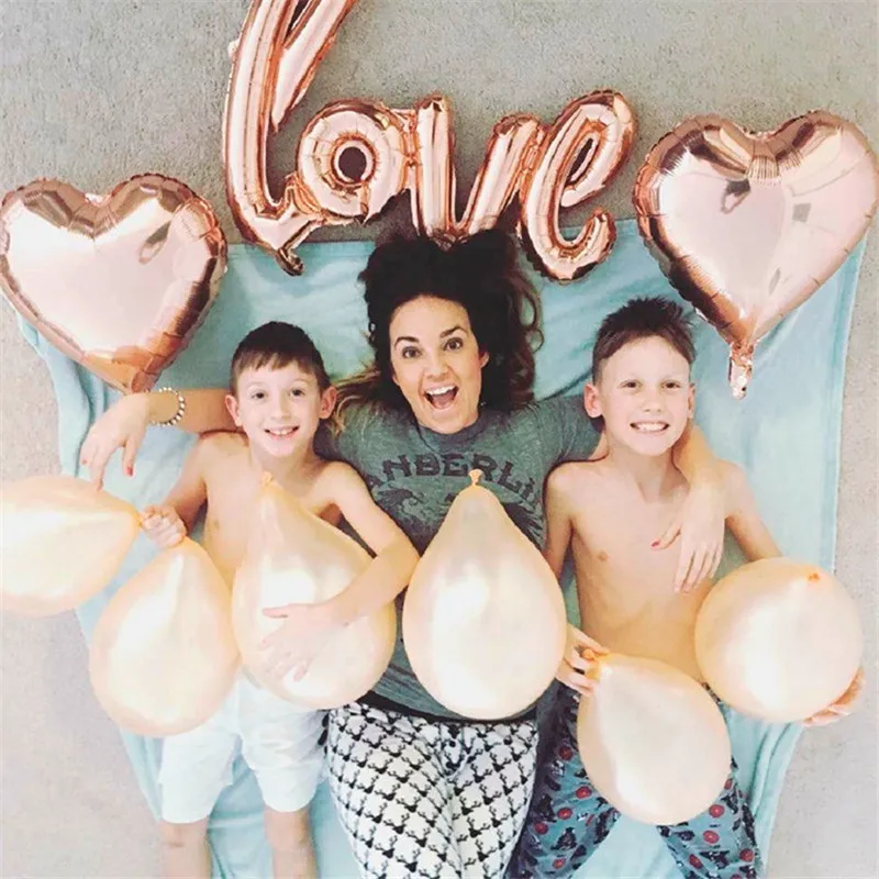 Любовное письмо Фольгированный шарик Юбилей Свадьба День Святого Валентина Праздничное украшение Алюминиевые фото-атрибуты.