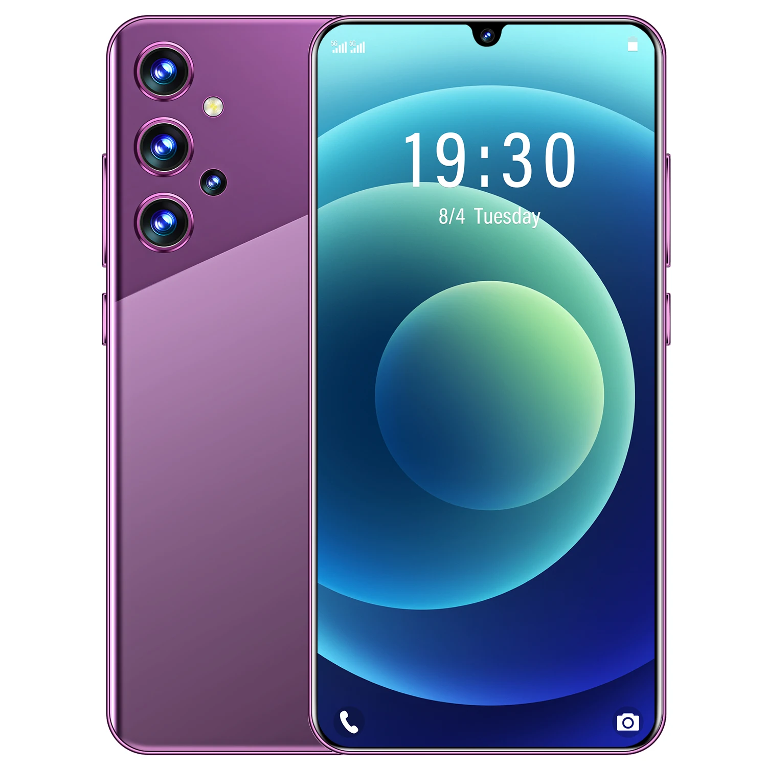 Глобальный A32 128 ГБ/256 ГБ отпечатков пальцев с распознаванием лица Deca Core размер