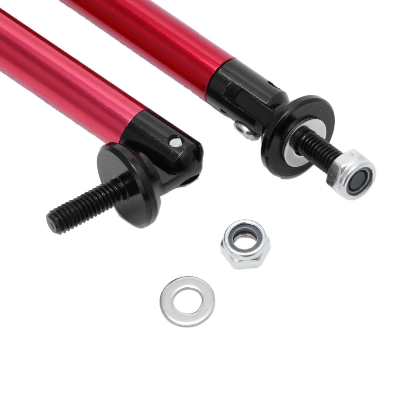 

2x Adjustable Universal Front Rear Bumper Lip Splitter Strut Brace Rod Support Bar 24cm