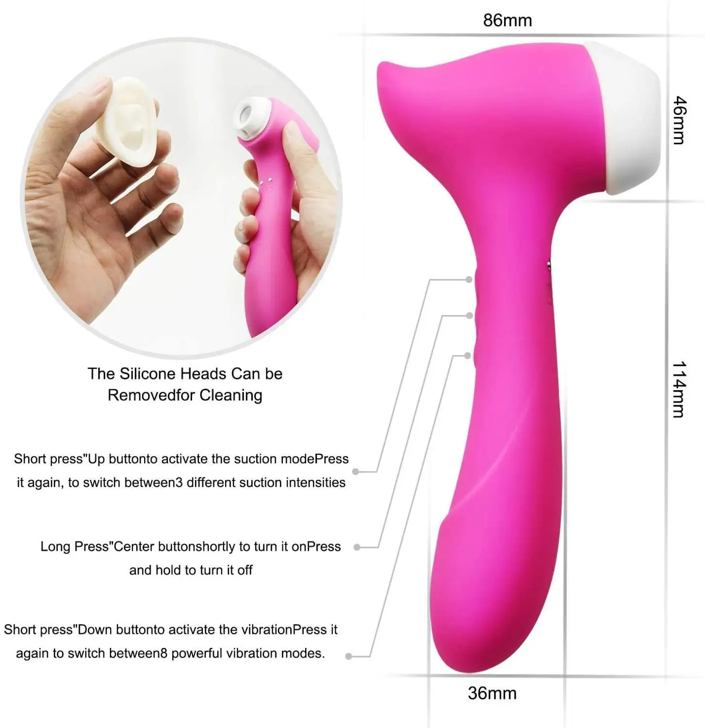 sucking vibrator G-point Sweet Suckers Massager Miini Soft Handheld Portable Personal Waterproof Powerful Speed Sucking | Красота и