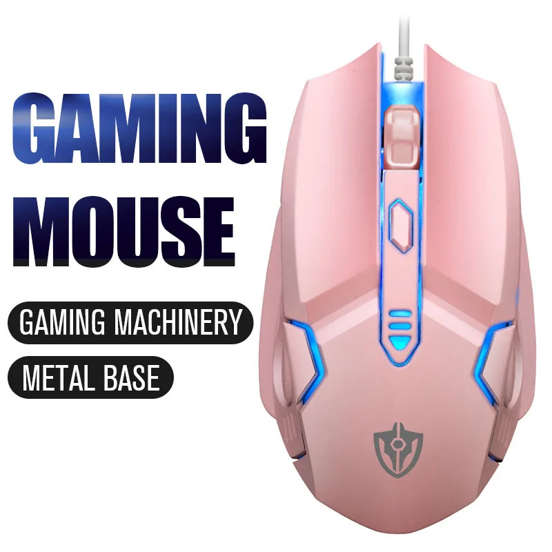 

Mute Wired Mouse Six Keys Luminous Game E-Sports Machinery Computer Accessories