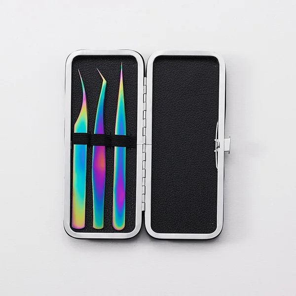 Dhl 20 комплектов 3 шт./компл. Пинцет из нержавеющей стали для ресниц Накладные