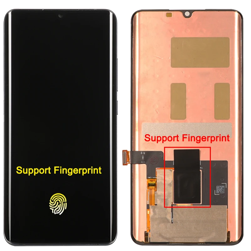 Оригинальный дисплей для Xiaomi Mi Note 10 Pro ЖК-дисплей с рамкой и дигитайзером